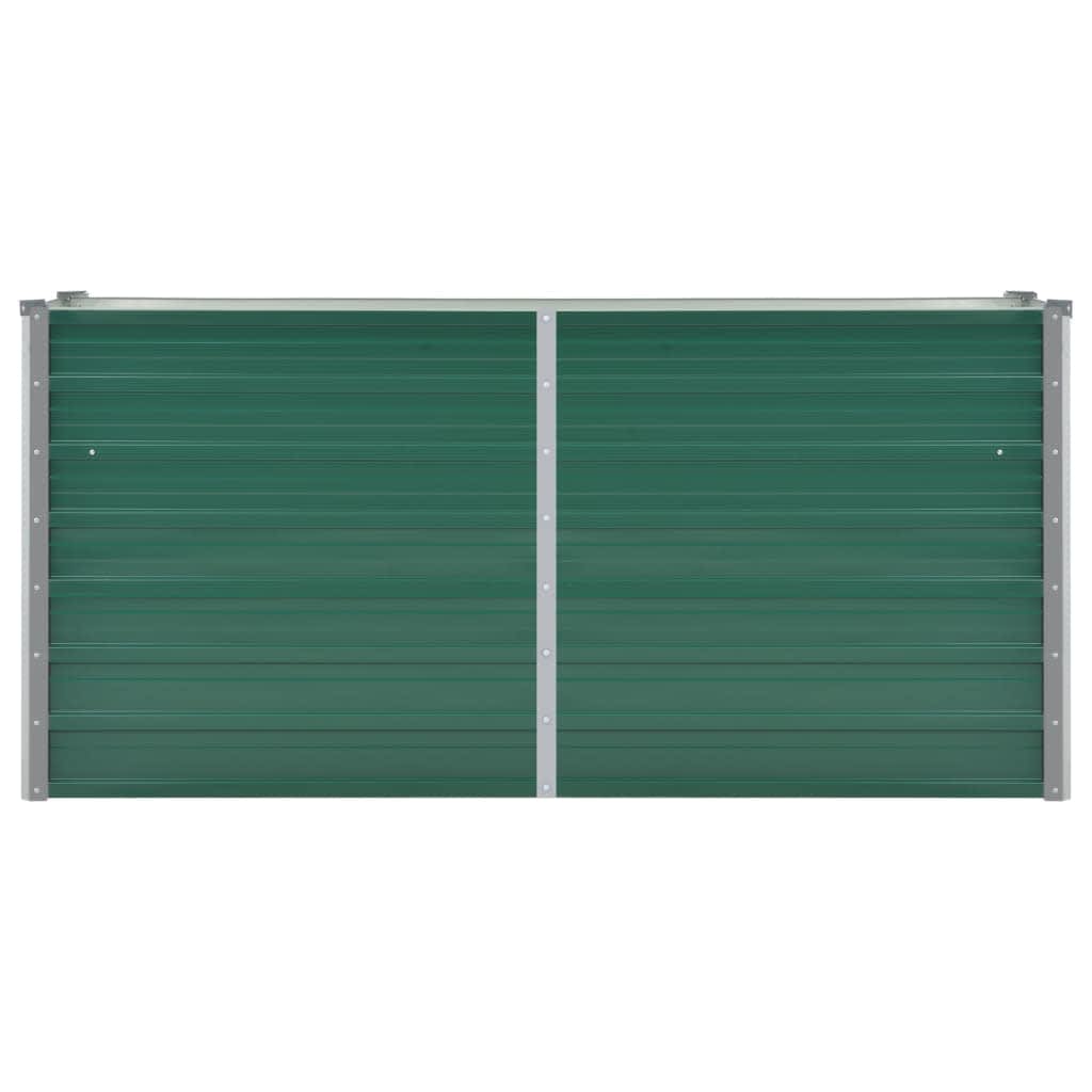 Høybed galvanisert stål 160x40x77 cm grønn