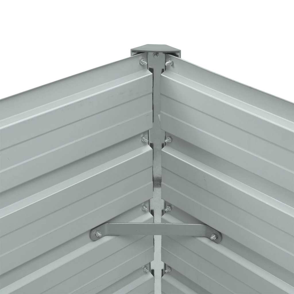 Høybed brun 100x40x45 cm galvanisert stål