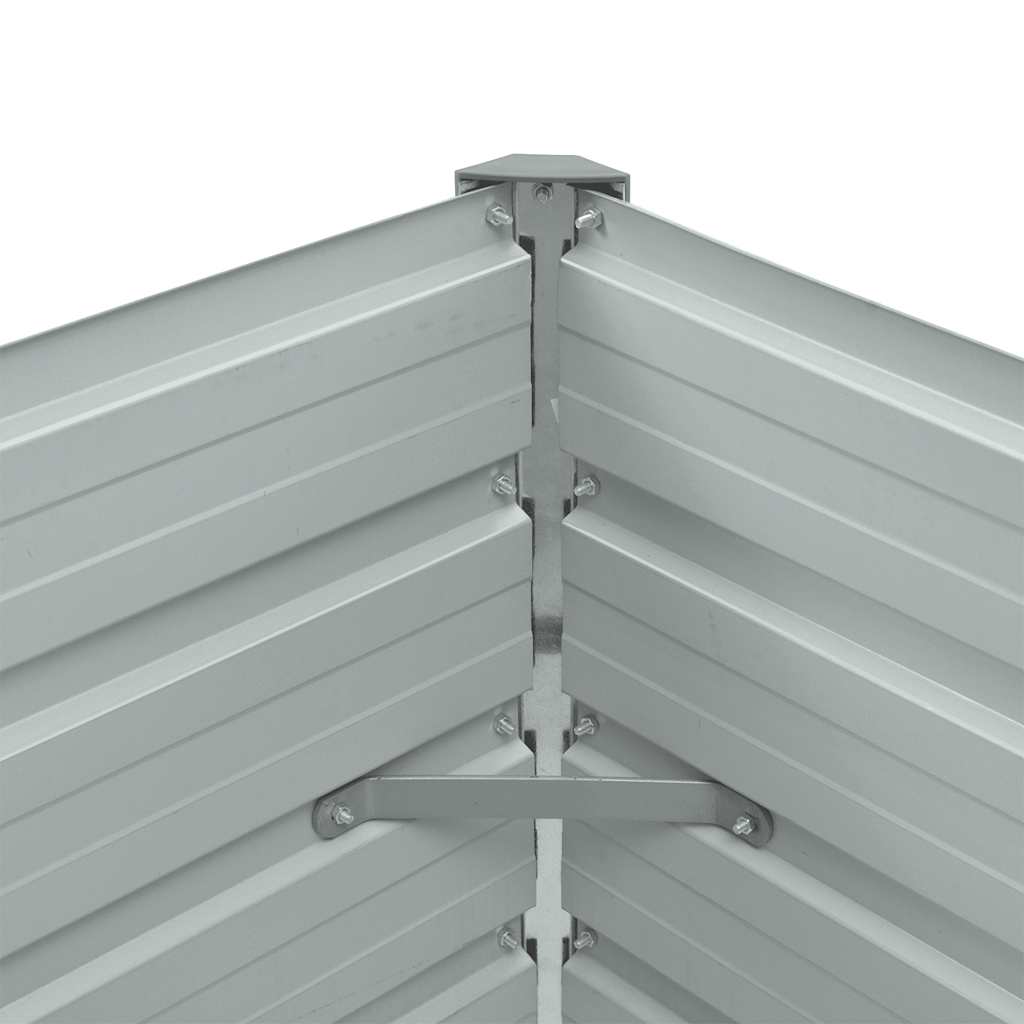 Høybed antrasitt 100x40x45 cm galvanisert stål