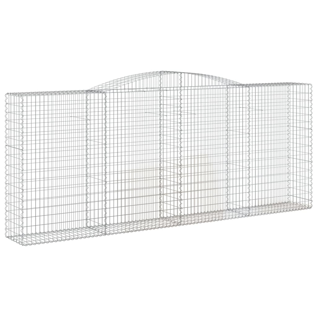 Gabionkurver buede 20 stk 400x50x160/180 cm galvanisert jern