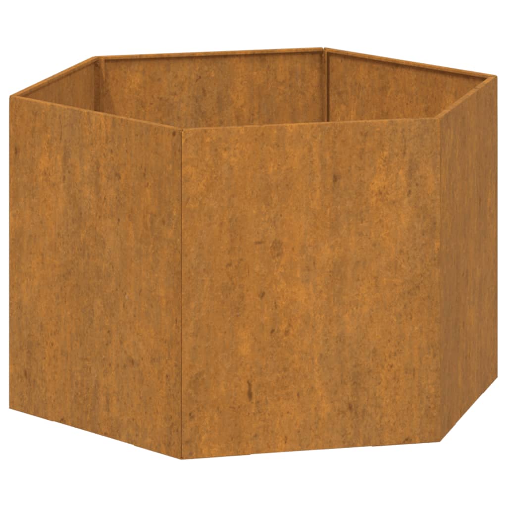 Plantekasse rust 60x60x45 cm cortenstål