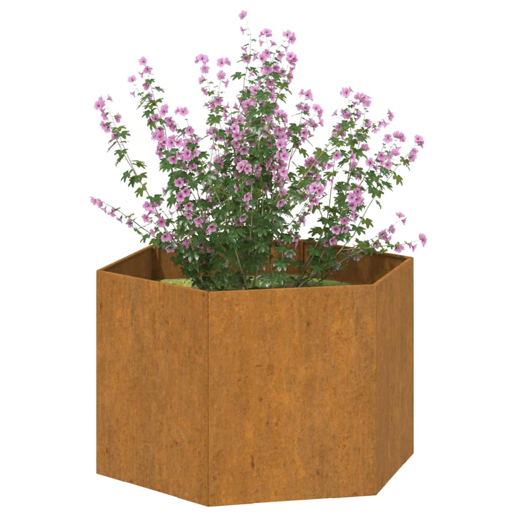 Plantekasse rust 60x60x45 cm cortenstål