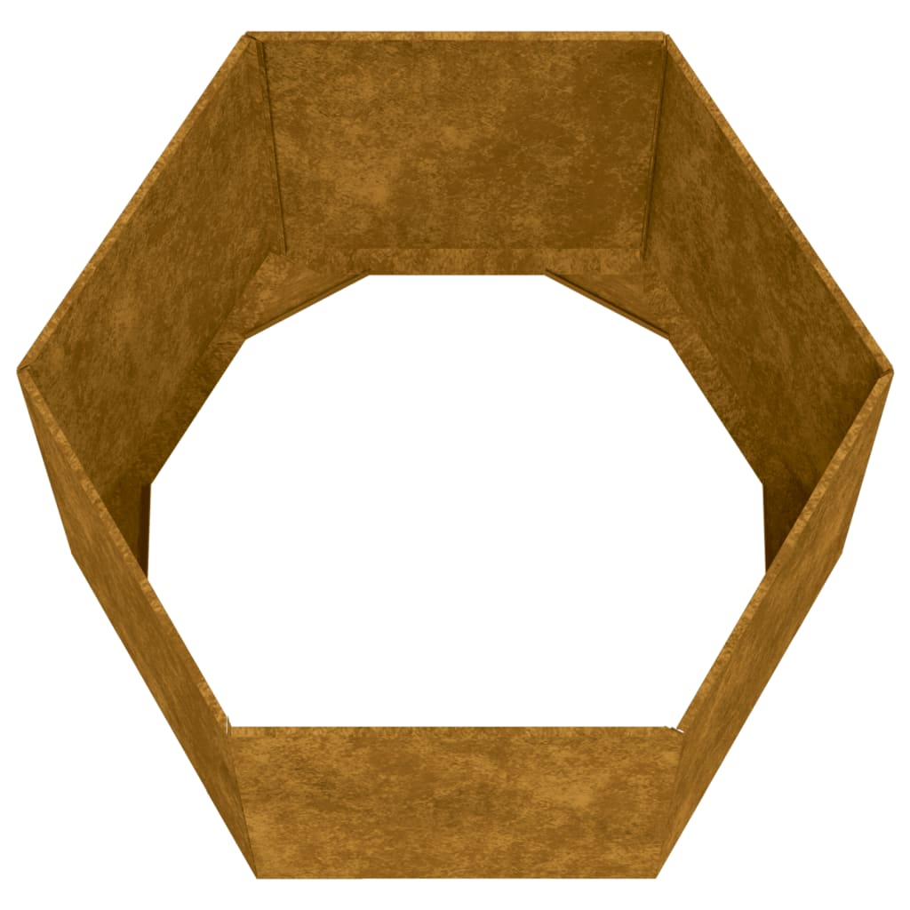 Plantekasse rust 60x60x45 cm cortenstål