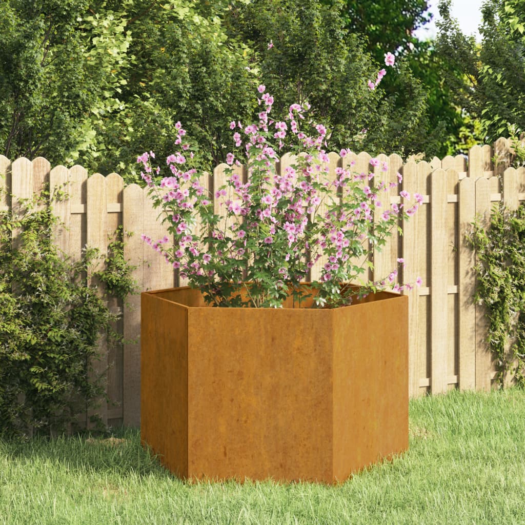 Plantekasse rust 60x60x45 cm cortenstål