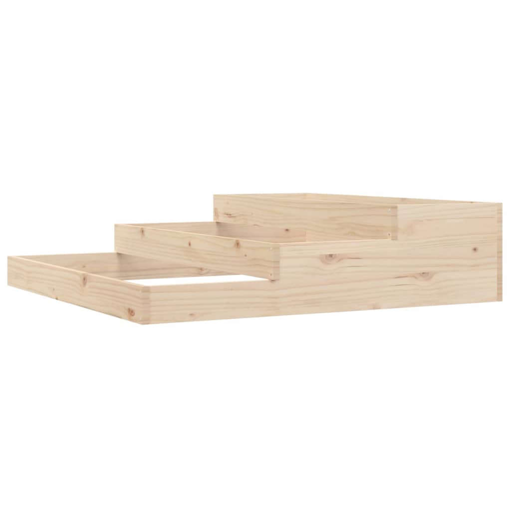 Plantekasse 107x107x27 cm heltre furu