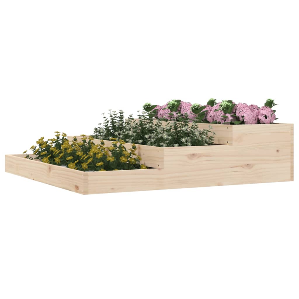 Plantekasse 107x107x27 cm heltre furu