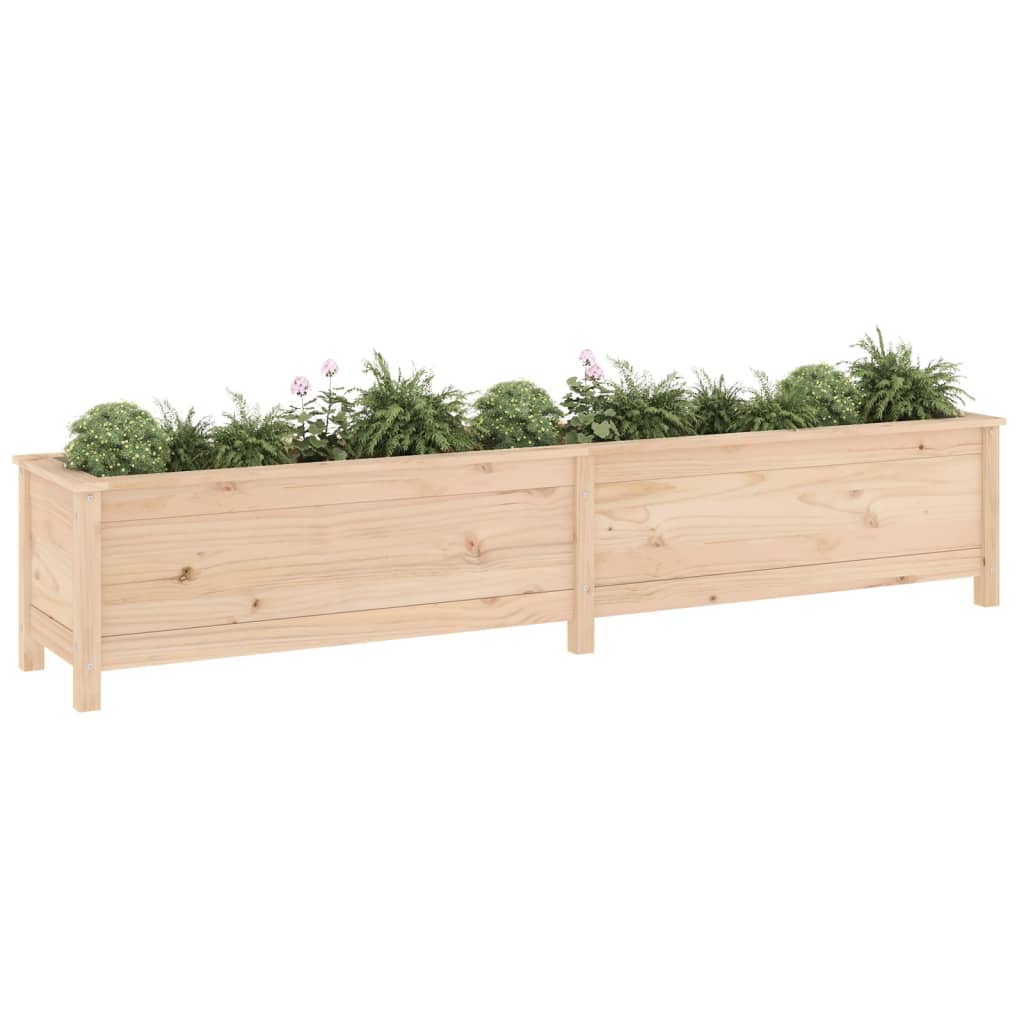 Høybed for hage 199,5x40x39 cm heltre furu