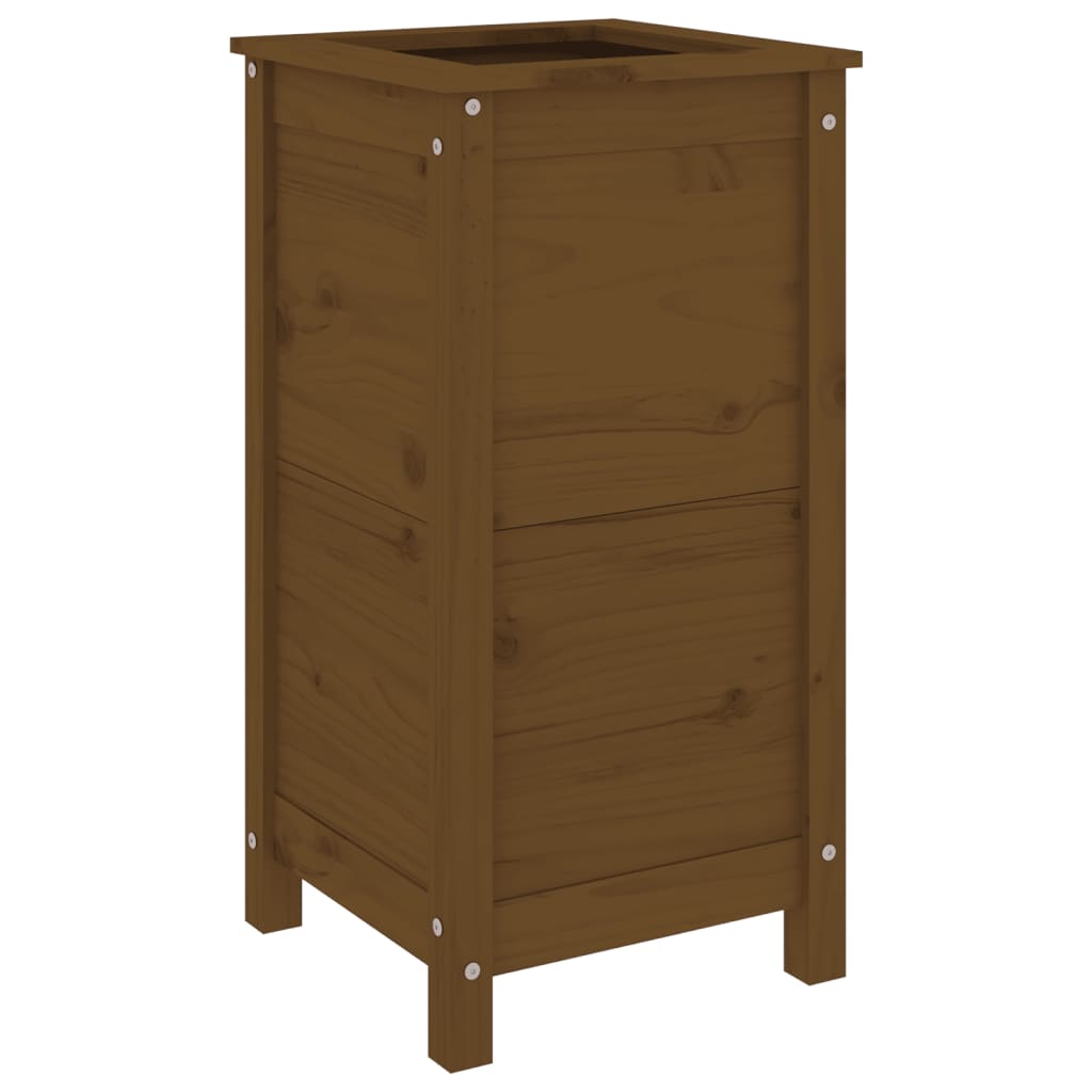 Plantekasse honningbrun 40x40x78 cm heltre furu