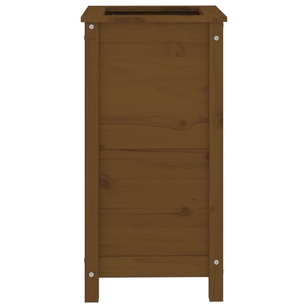 Plantekasse honningbrun 40x40x78 cm heltre furu