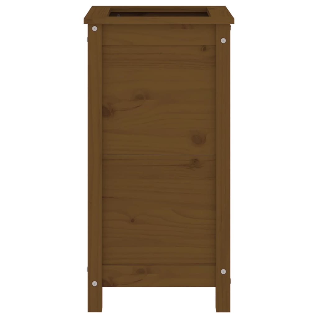 Plantekasse honningbrun 40x40x78 cm heltre furu
