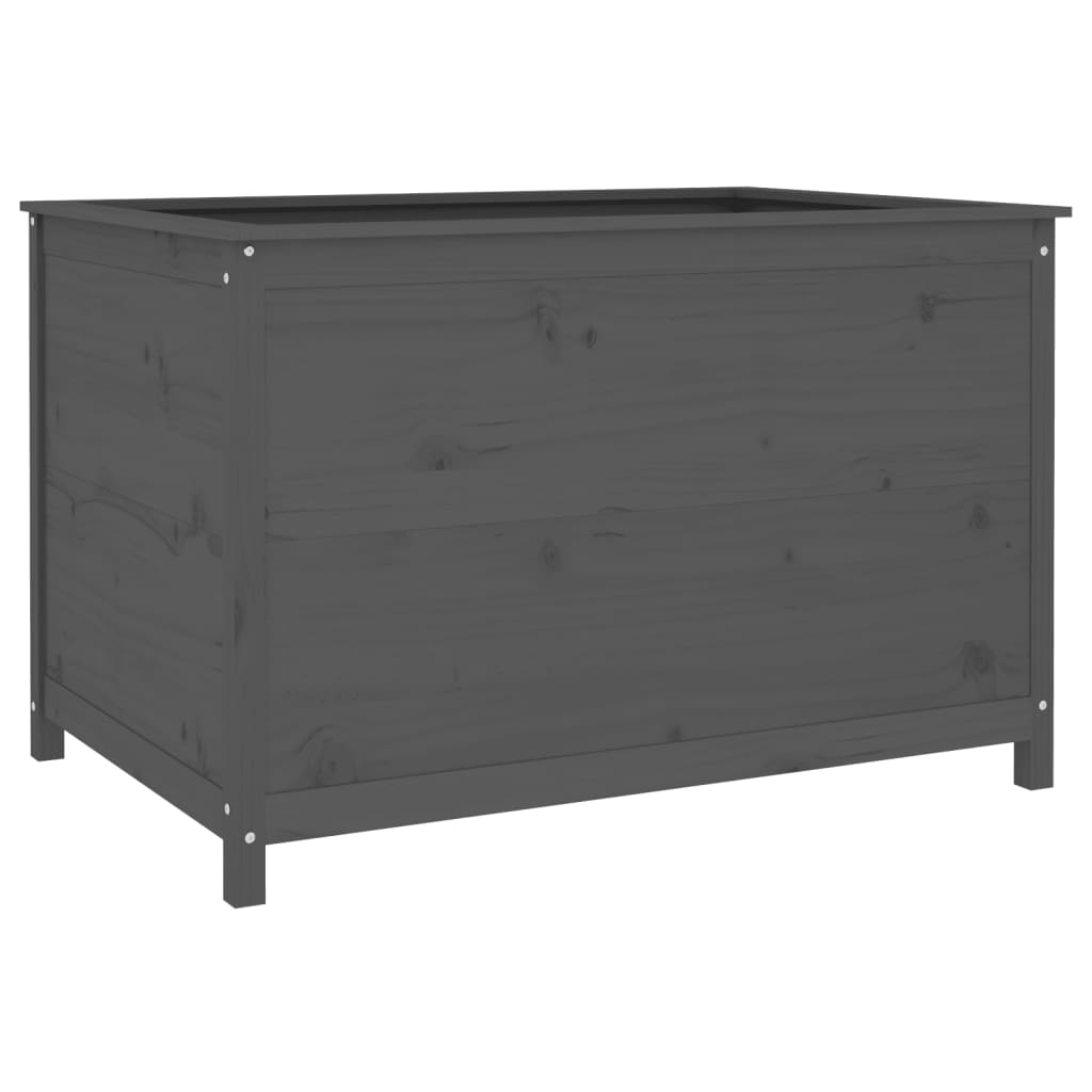 Høybed grå 119,5x82,5x78 cm heltre gran