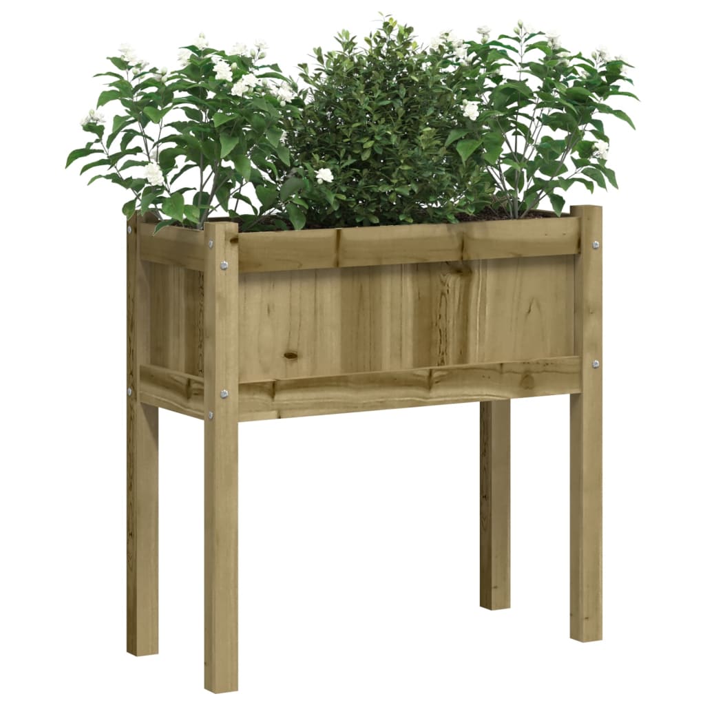 Hageplantekasse med ben 70x31x70 cm impregnert furu