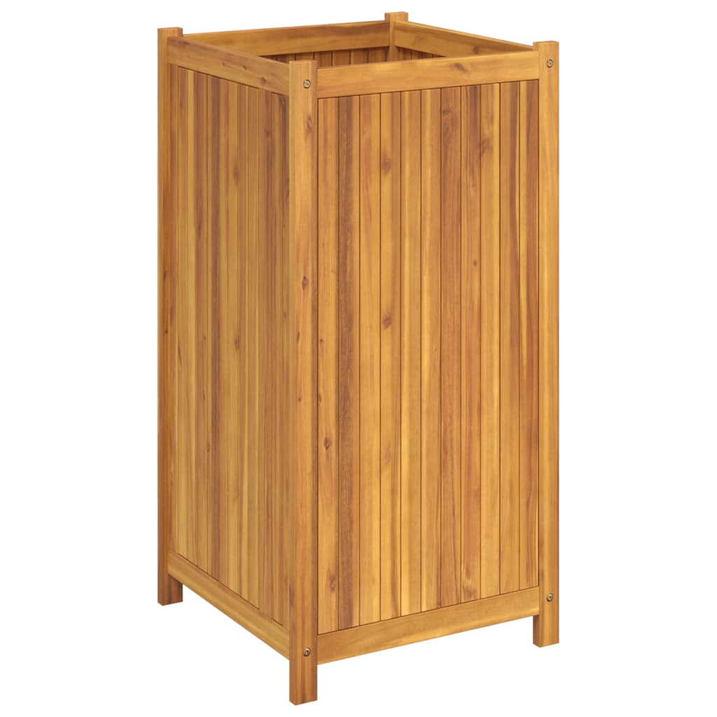 Plantekasse med foring 50x50x100 cm helte akasie