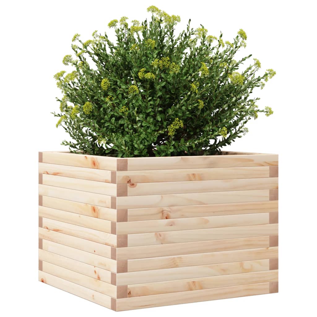 Plantekasse 60x60x45,5 cm heltre furu