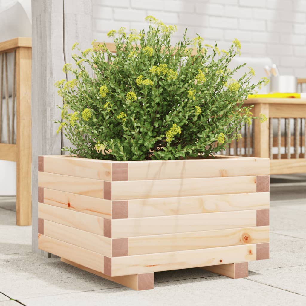 Plantekasse 40x40x26,5 cm heltre furu