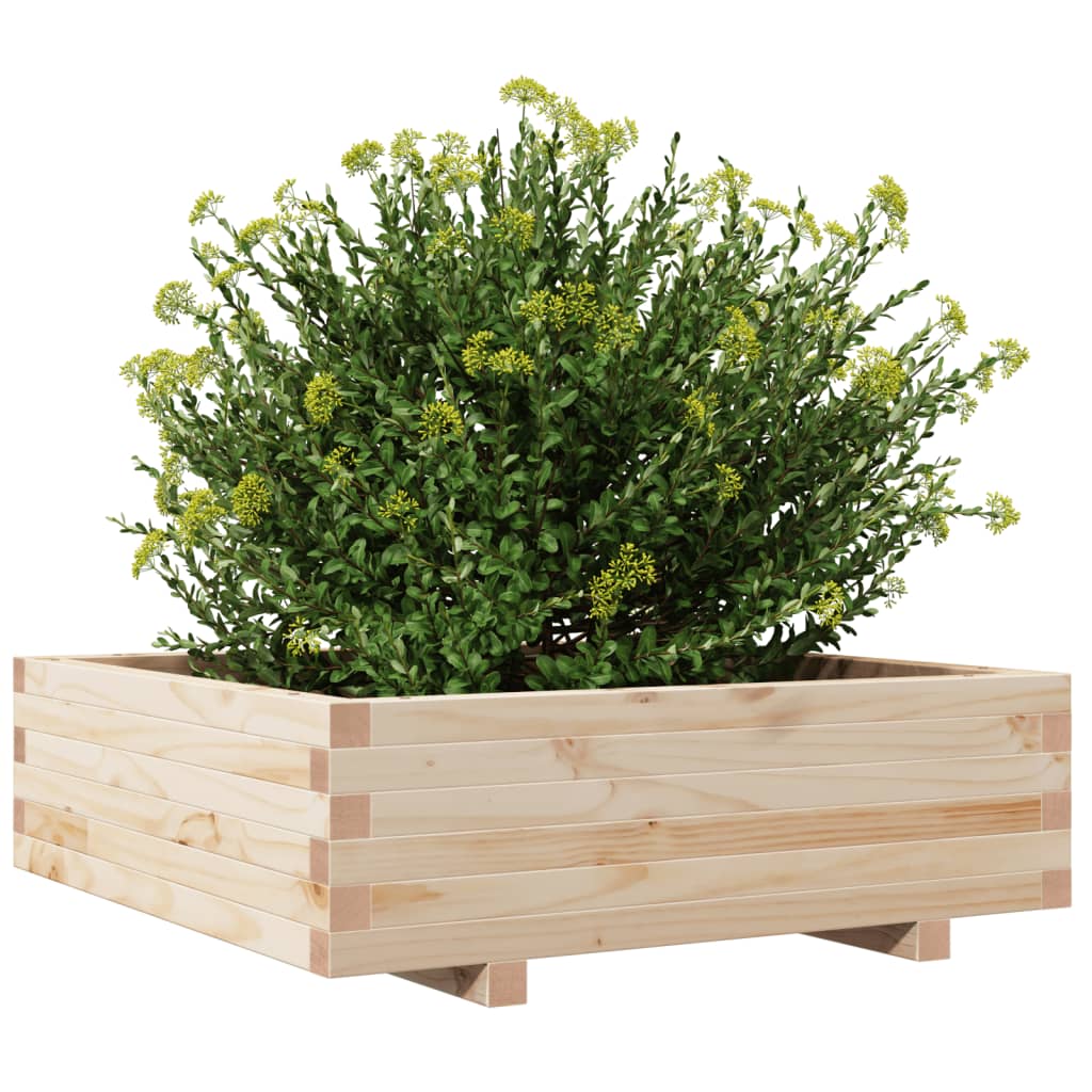 Plantekasse 80x80x26,5 cm heltre furu