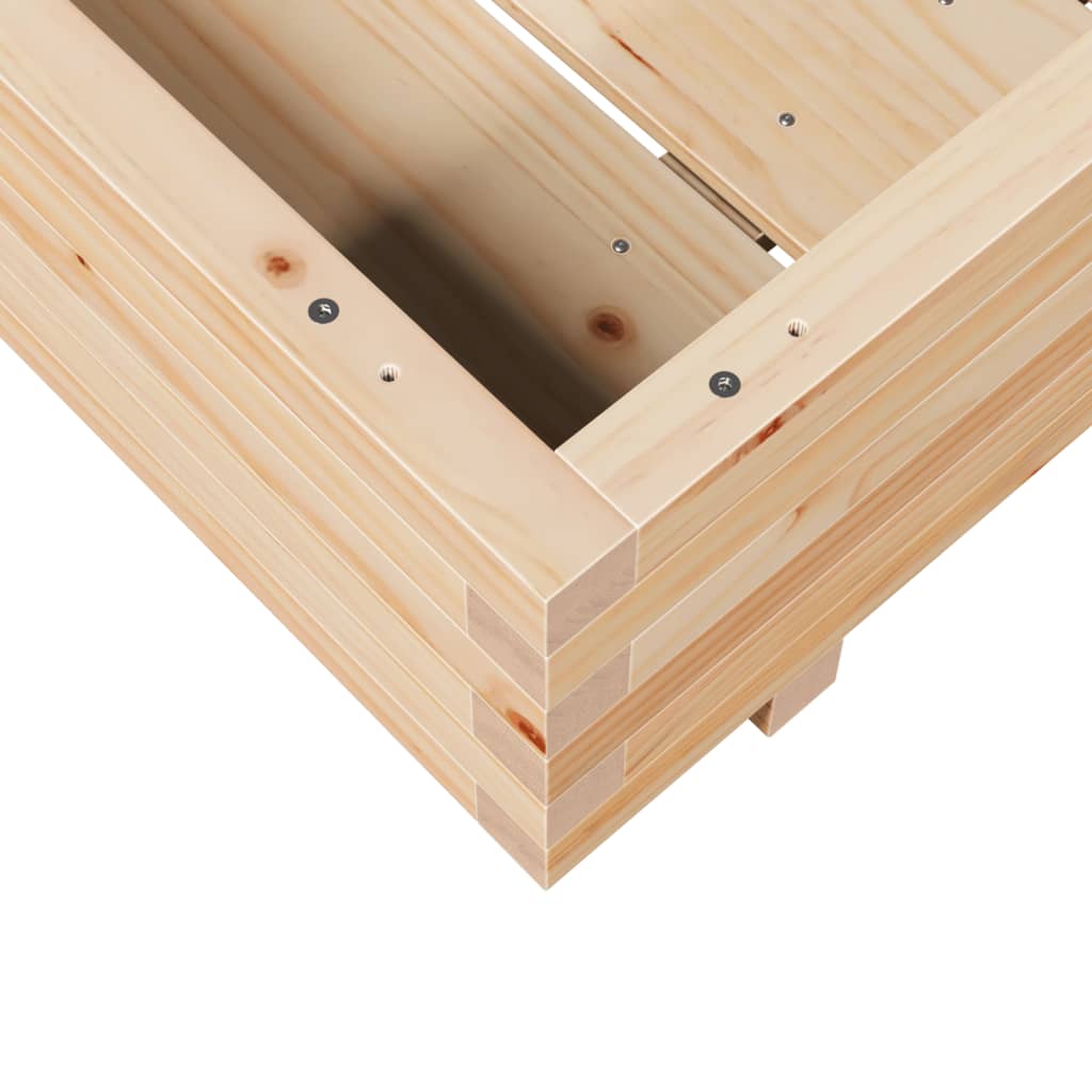 Plantekasse 80x80x26,5 cm heltre furu