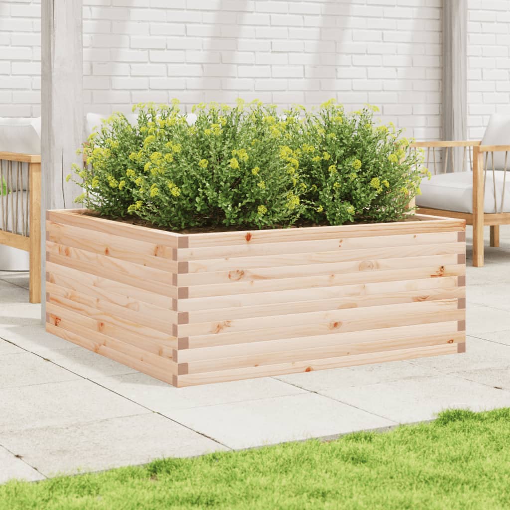 Plantekasse 110x110x46 cm heltre furu