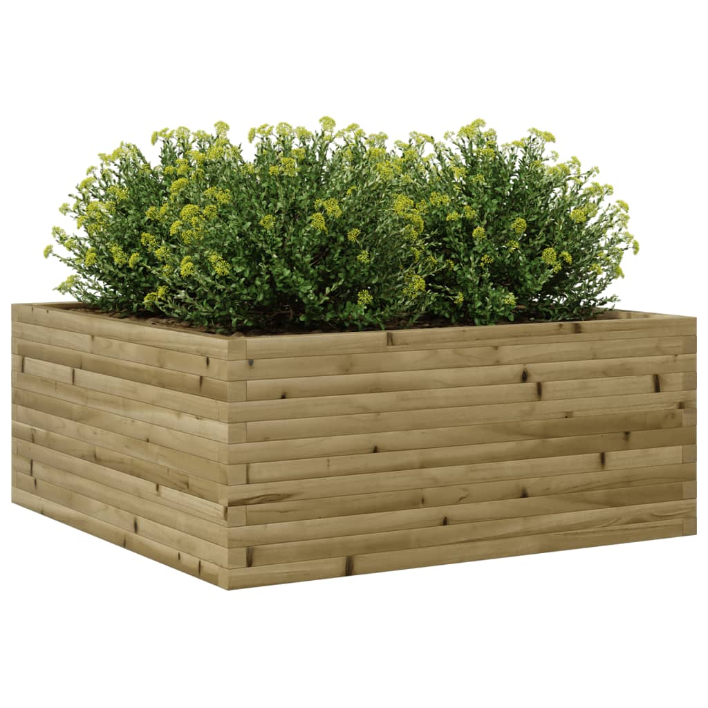 Plantekasse 110x110x46 cm impregnert furu