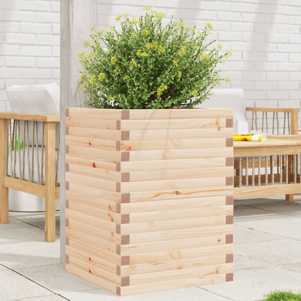 Plantekasse 50x50x68,5 cm heltre furu