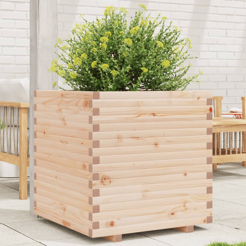 Plantekasse 70x70x72 cm heltre furu