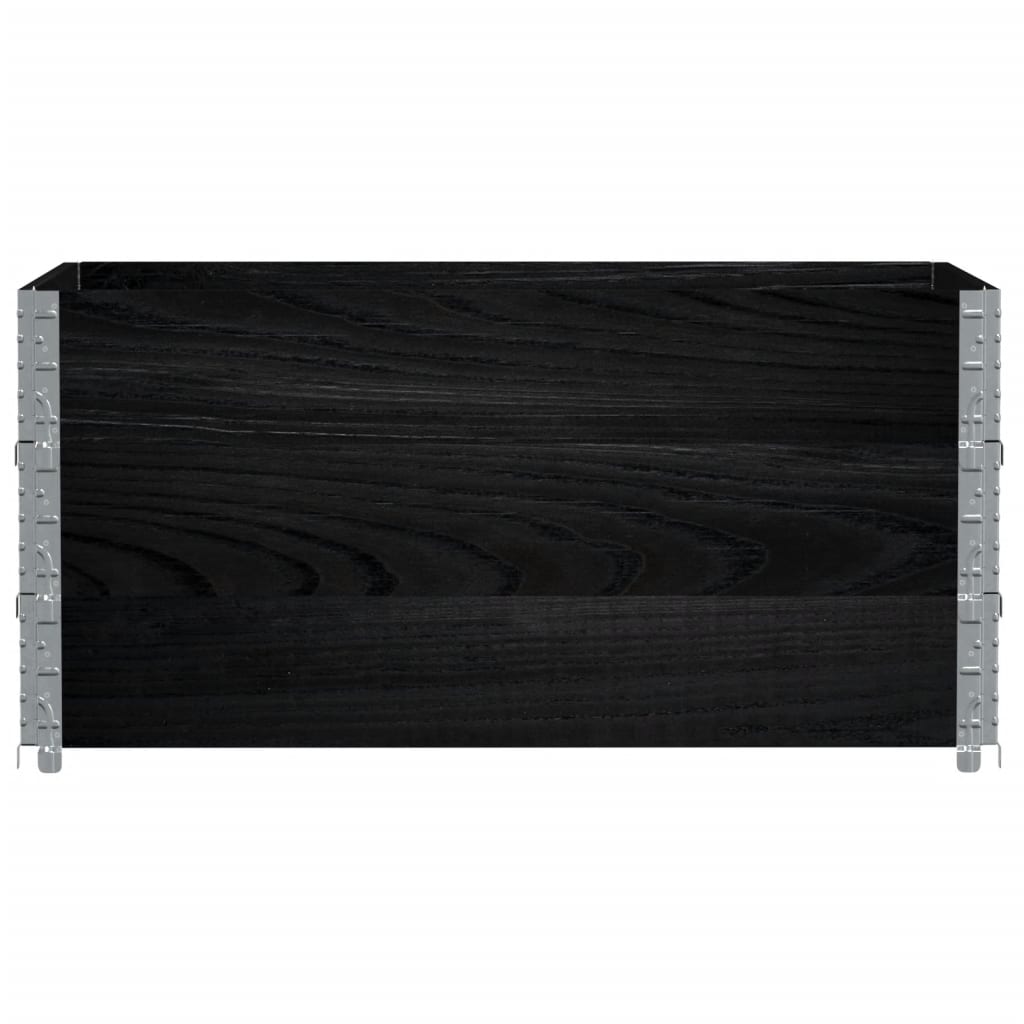 Plantekasse svart 120x80 cm heltre furu