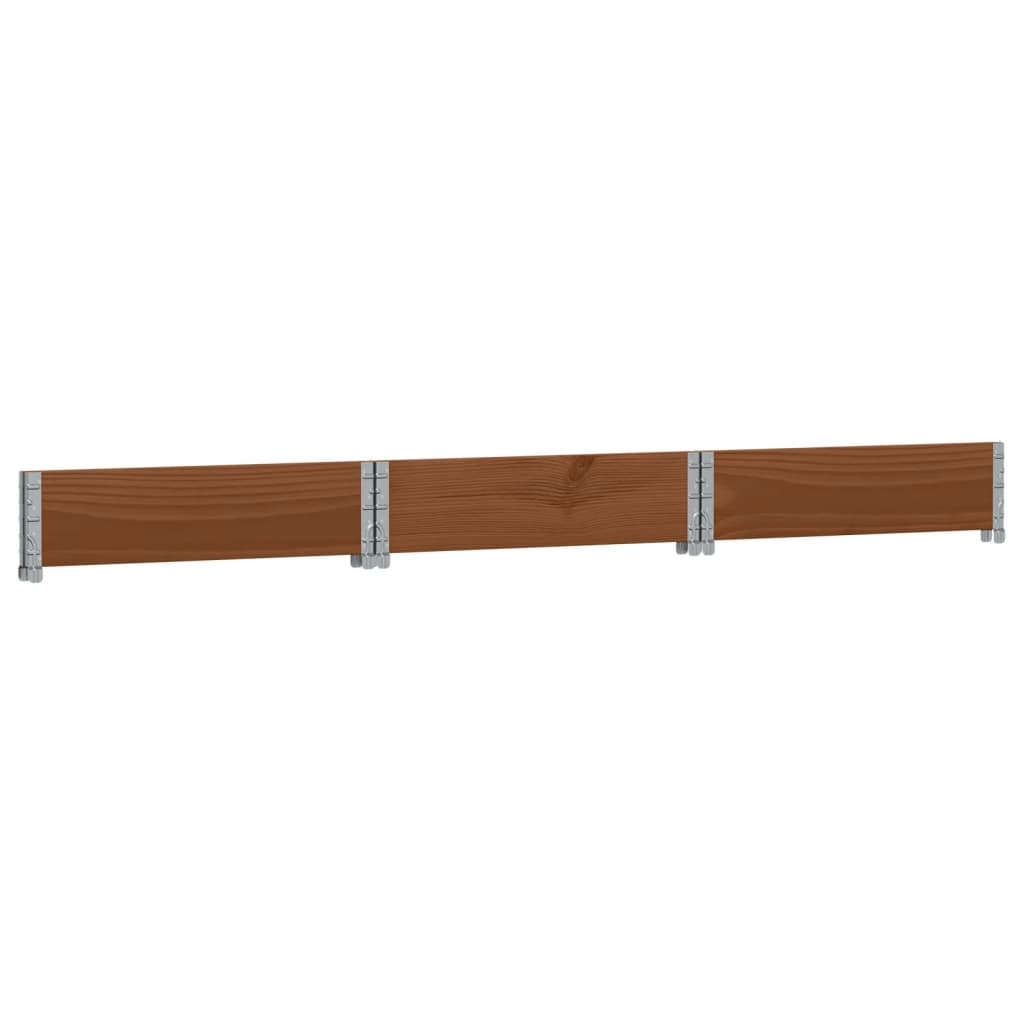 Høybed sekskantet brun 160x160 cm heltre furu