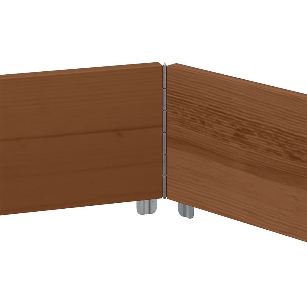Høybed sekskantet brun 160x160 cm heltre furu