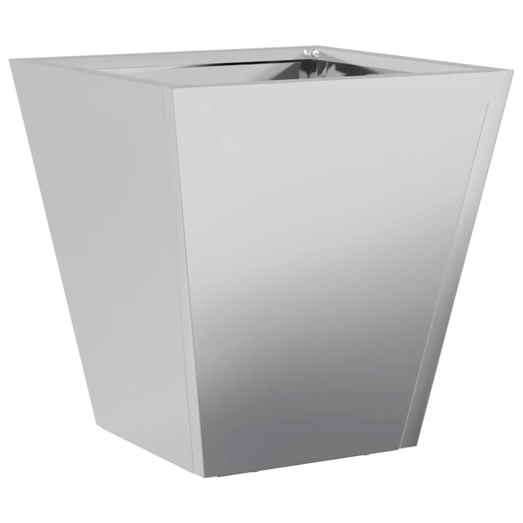 Plantekasser 2 stk 40x40x40 cm galvanisert stål