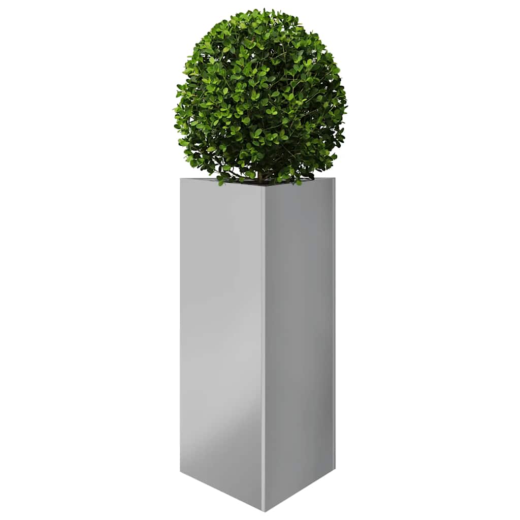 Plantekasse trekantet 40x40x75 cm galvanisert stål