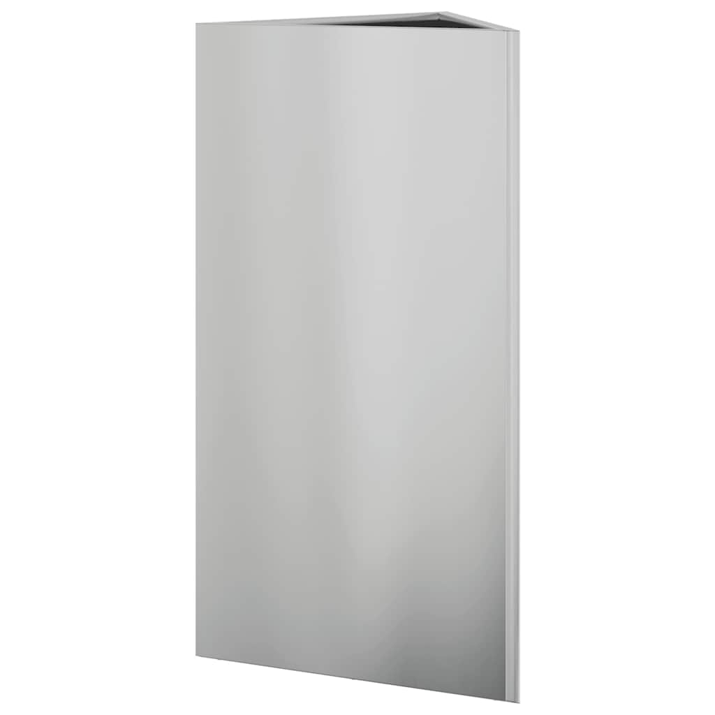 Plantekasse trekantet 40x40x75 cm galvanisert stål