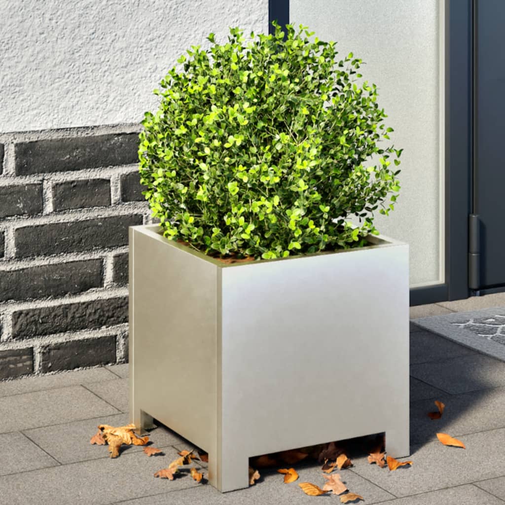 Plantekasse 30x30x30 cm rustfritt stål