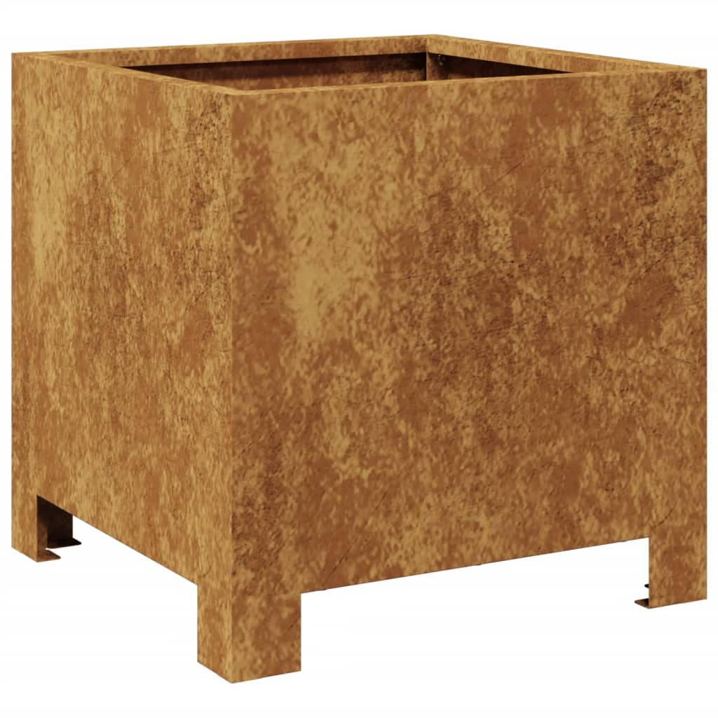 Hageplantekar 30x30x30 cm oksidert stål