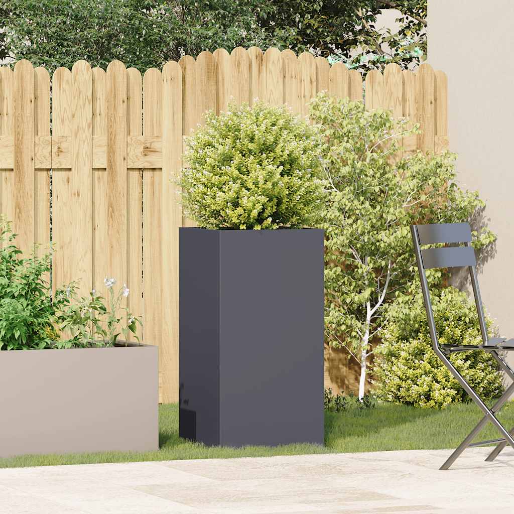Plantekasse antrasitt 40x40x80 cm kaldvalset stål