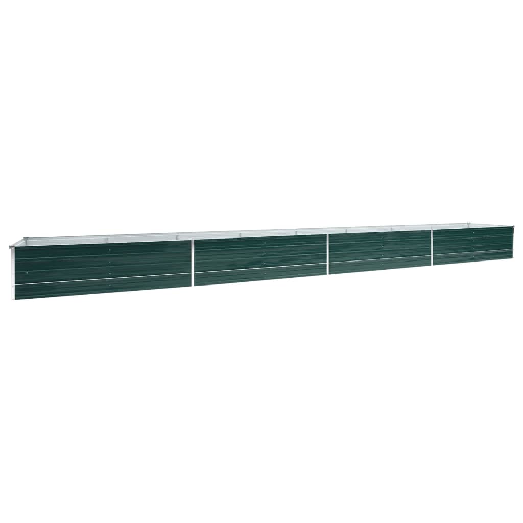 Høybed galvanisert stål 600x80x45 cm grønn