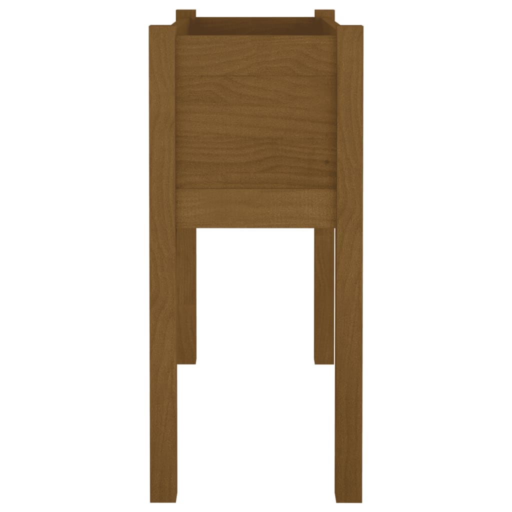 Plantekasse honningbrun 70x31x70 cm heltre furu