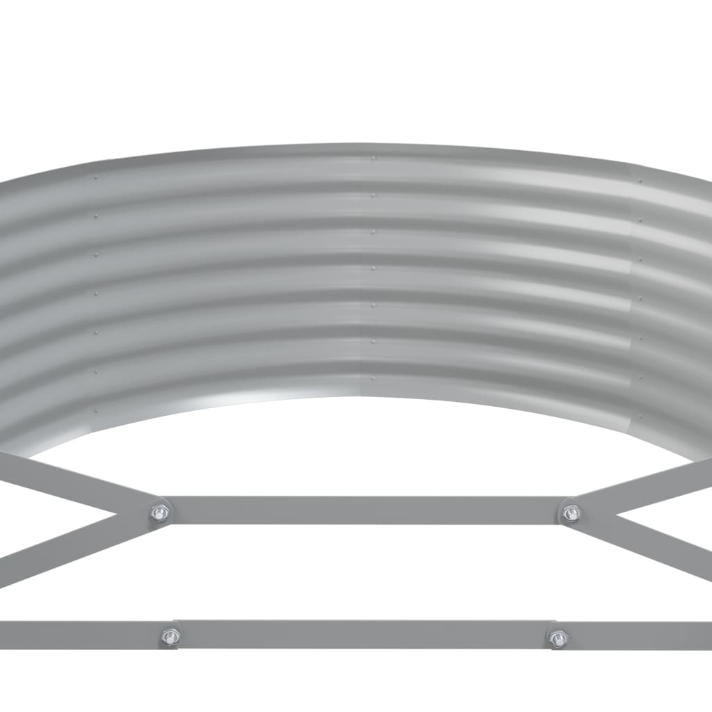 Høybed pulverlakkert stål 322x100x36 cm grønn