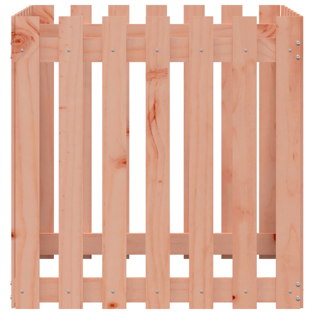 Plantekasse med gjerdedesign 70x70x70 cm heltre douglasgran