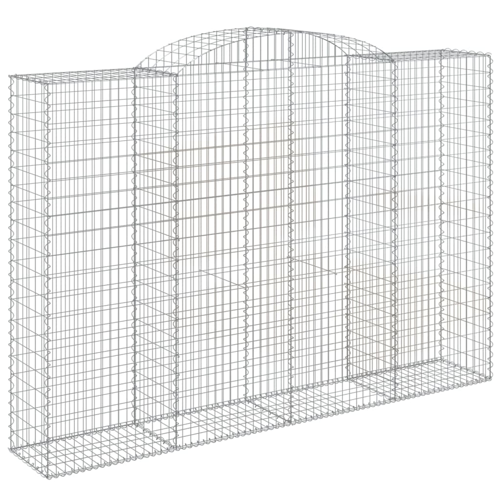 Gabionkurver buede 11 stk 300x50x200/220 cm galvanisert jern