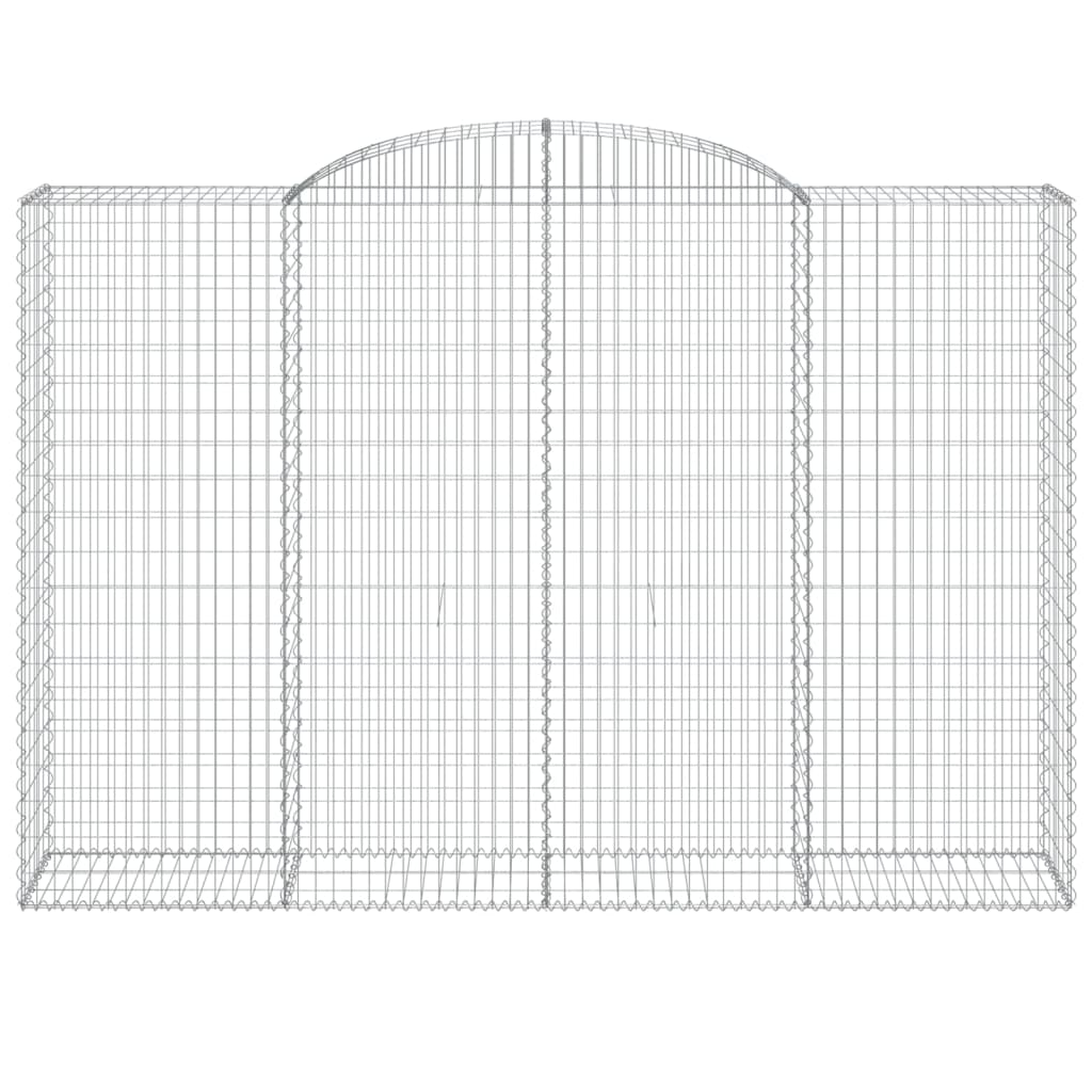 Gabionkurver buede 11 stk 300x50x200/220 cm galvanisert jern