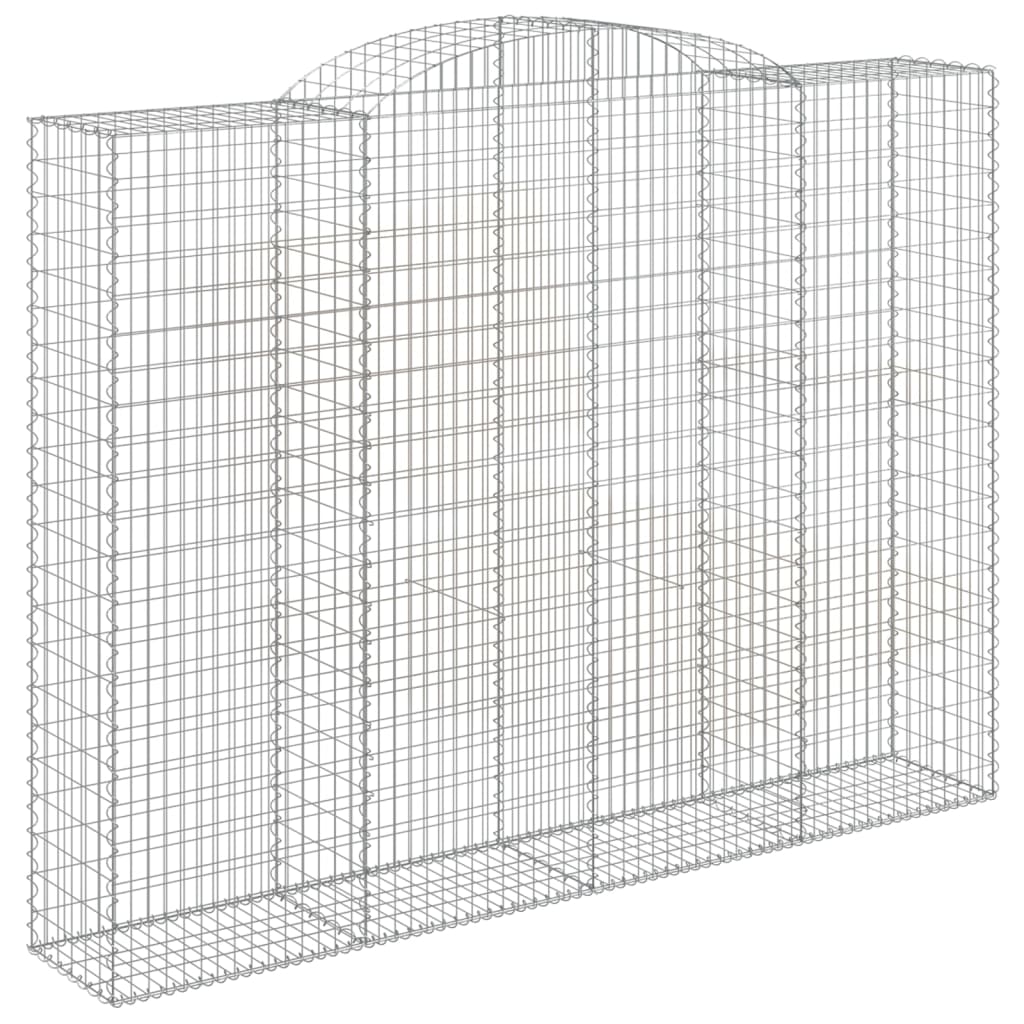 Gabionkurver buede 10 stk 300x50x220/240 cm galvanisert jern