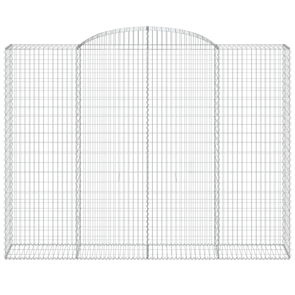 Gabionkurver buede 10 stk 300x50x220/240 cm galvanisert jern