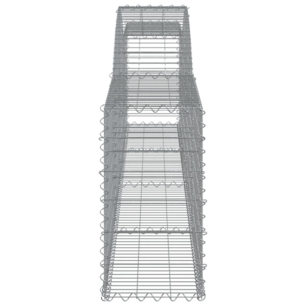 Gabionkurver buede 9 stk 400x30x60/80 cm galvanisert jern