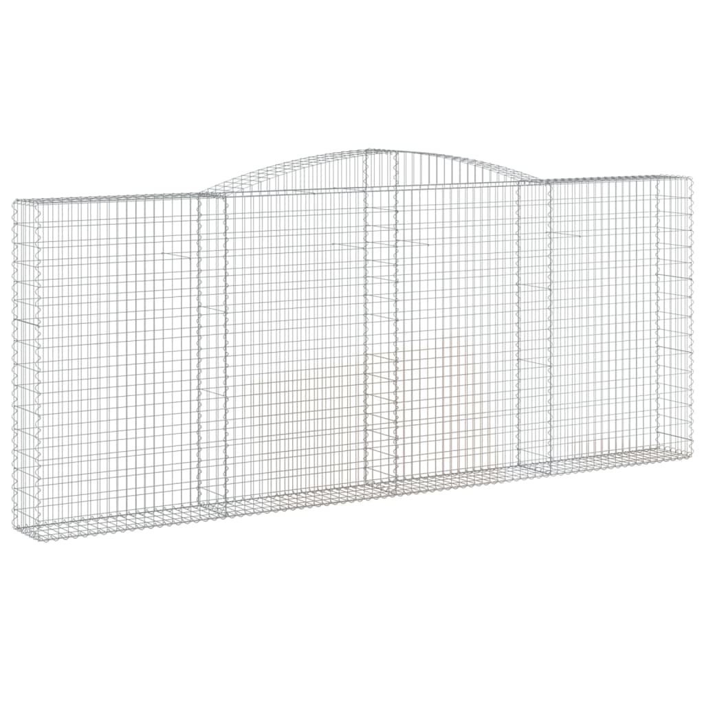 Gabionkurver buede 7 stk 400x30x160/180 cm galvanisert jern