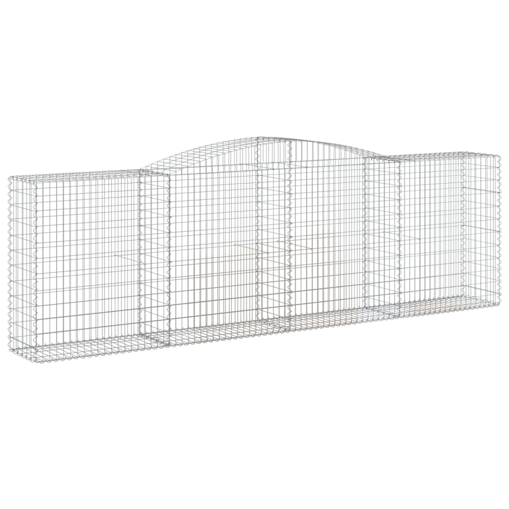 Gabionkurver buede 20 stk 400x50x120/140 cm galvanisert jern