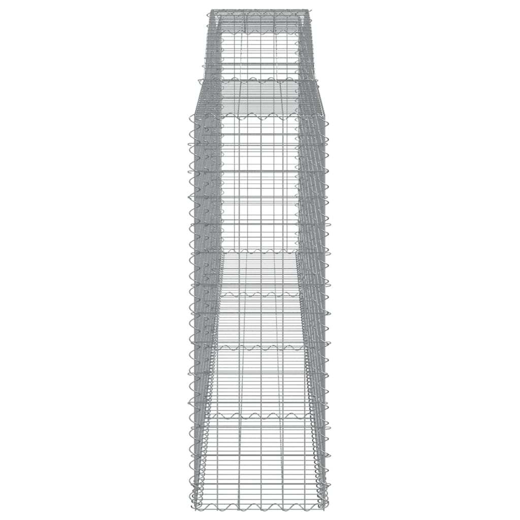 Gabionkurver buede 8 stk 400x50x140/160 cm galvanisert jern