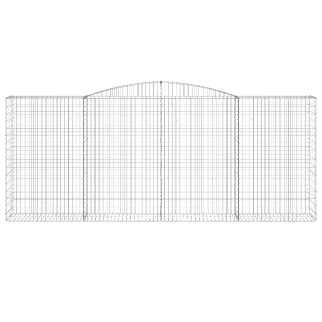 Gabionkurver buede 20 stk 400x50x160/180 cm galvanisert jern