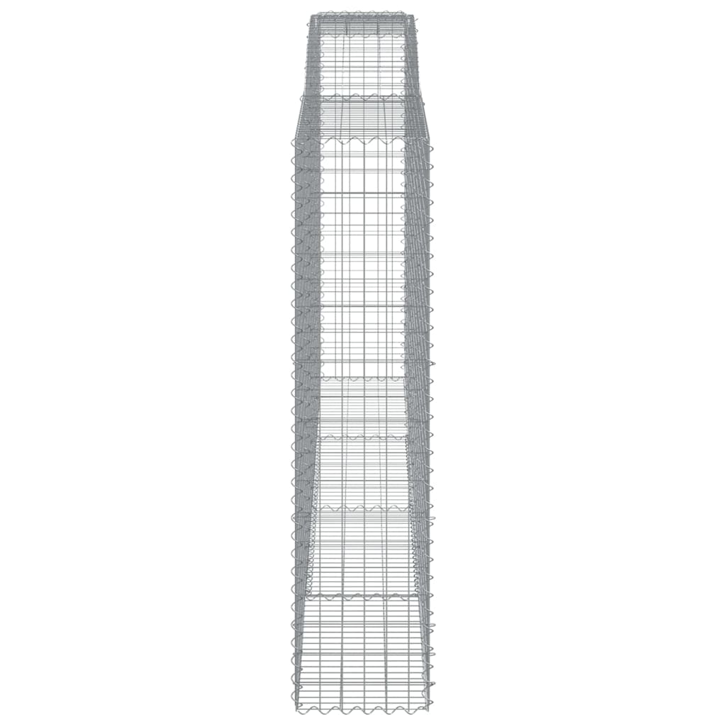 Gabionkurver buede 2 stk 400x50x200/220 cm galvanisert jern