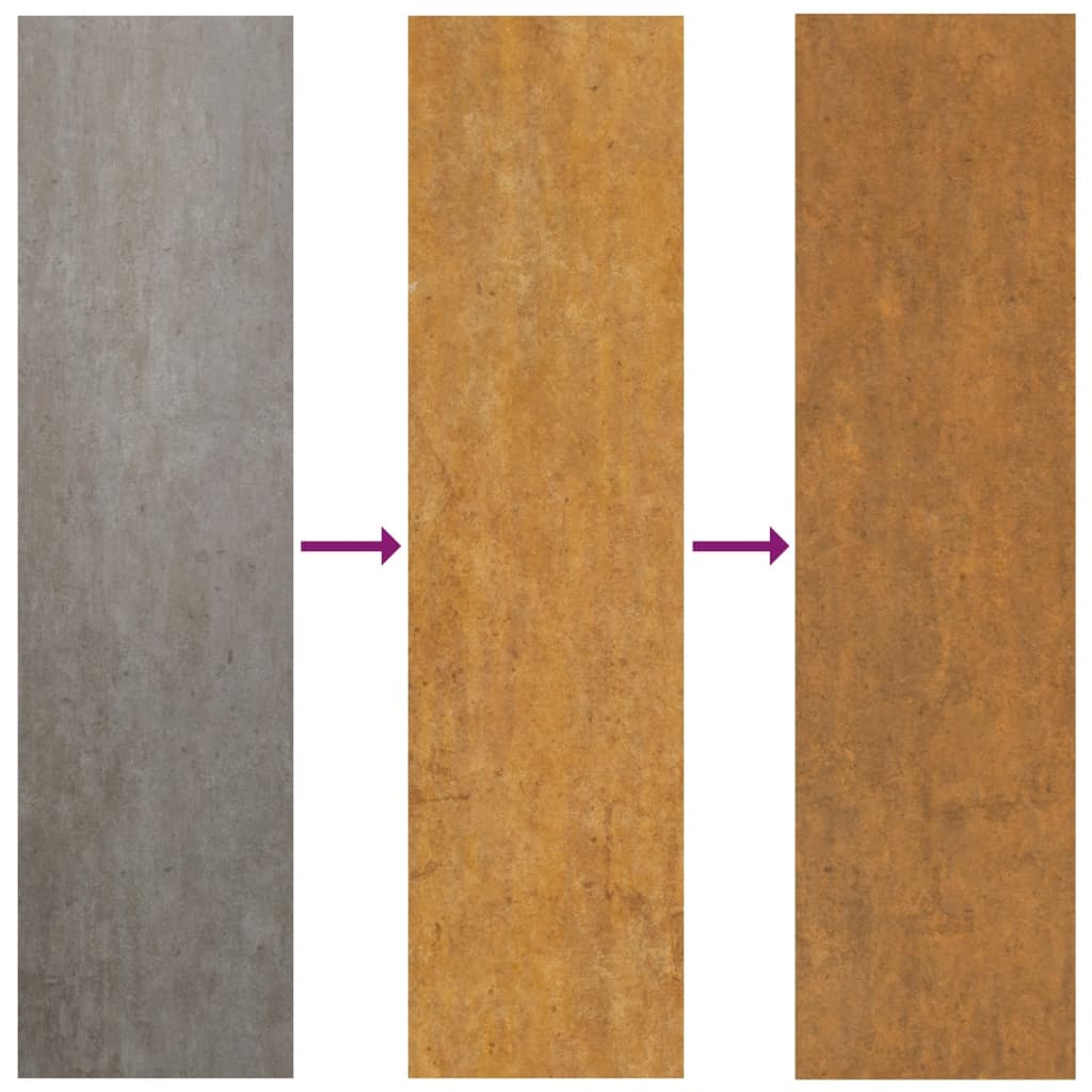 Plantekasse 80x80x80 cm cortenstål