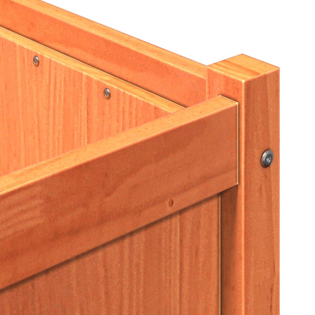 Hageplantekasse voksbrun 150x50x50 cm heltre furu